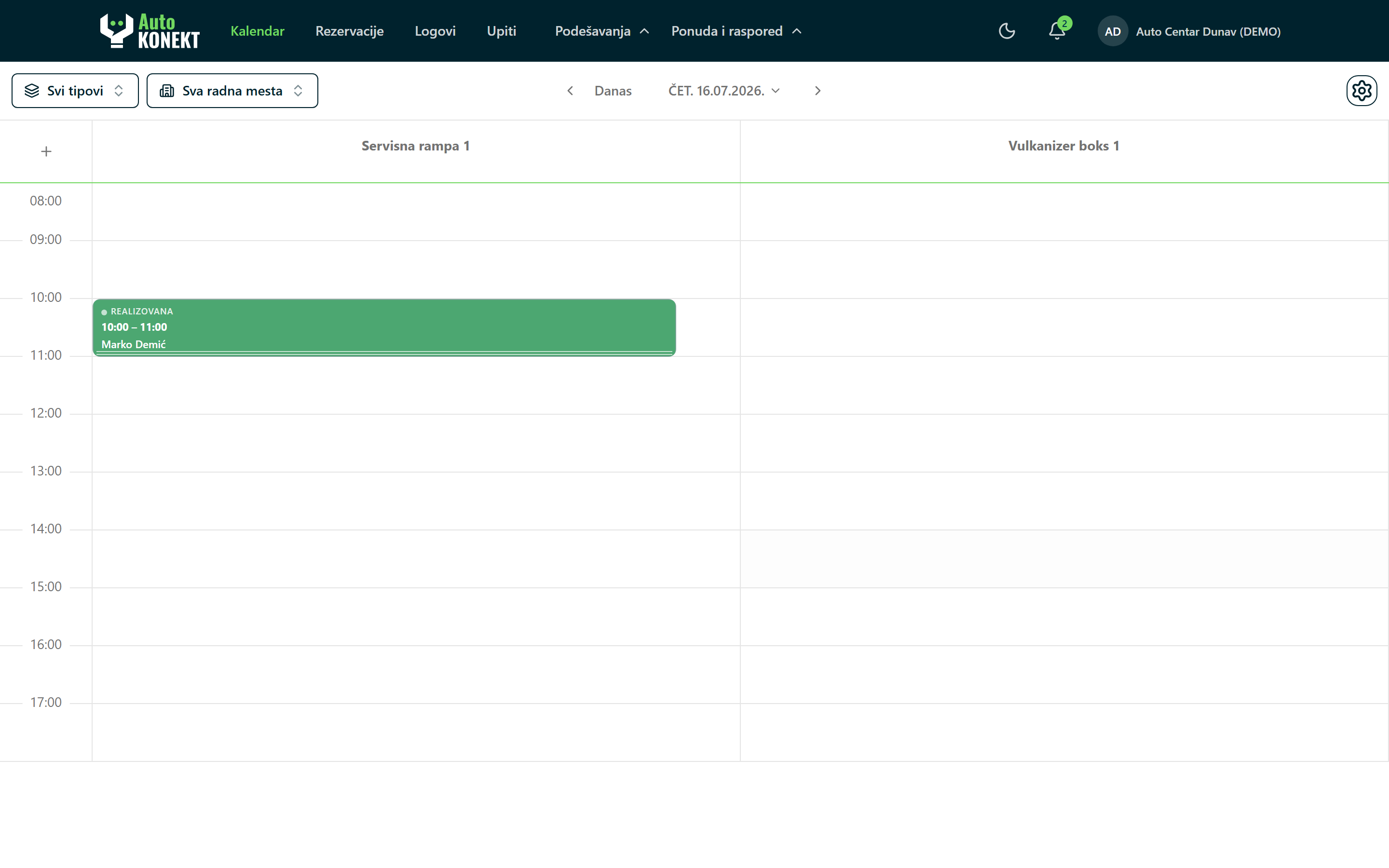 Partner dashboard